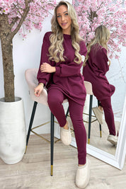 Another perfect embleem comfy co-ord - Bordeaux