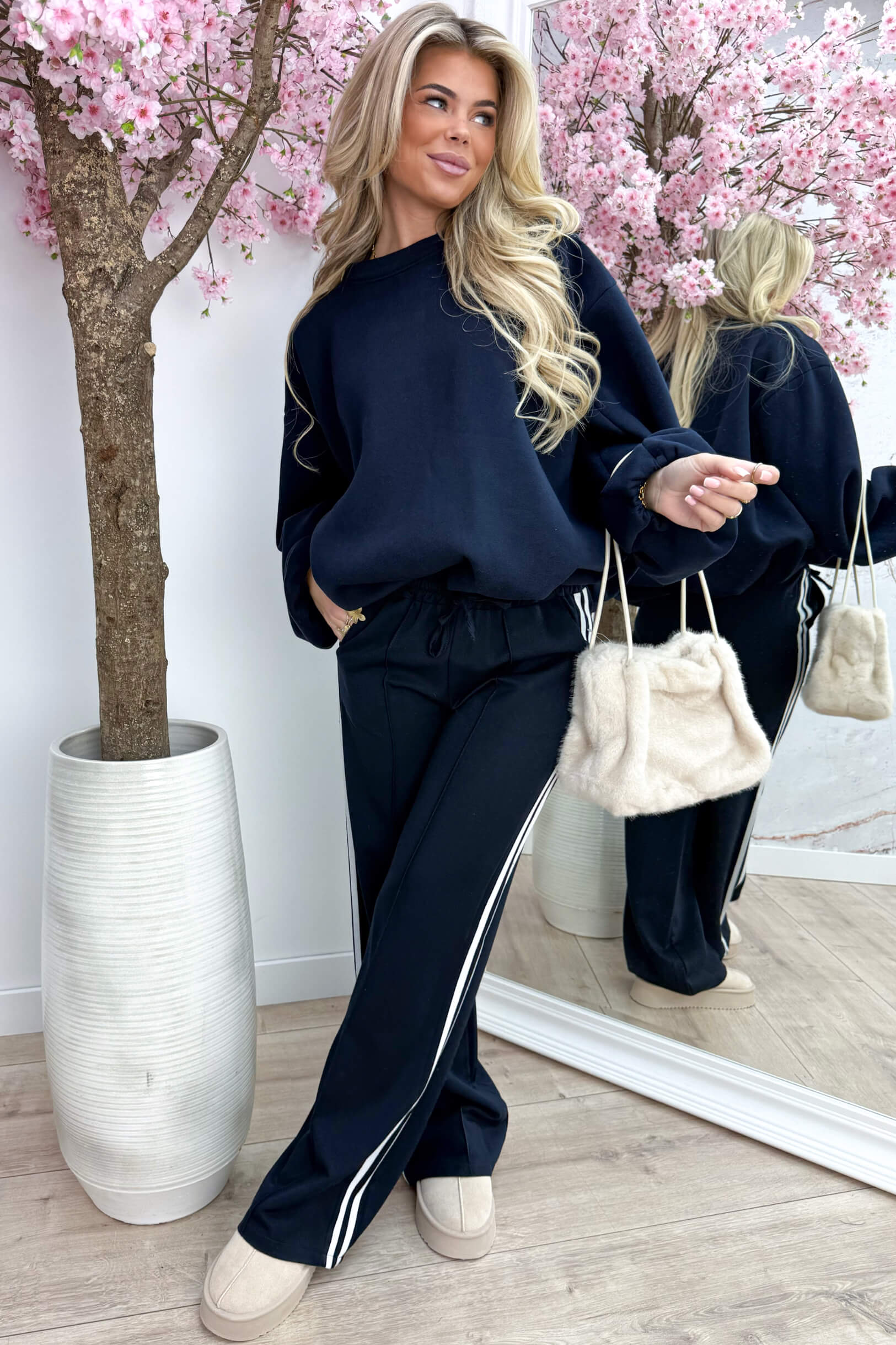 Keep it cool oversized sweater - Navy