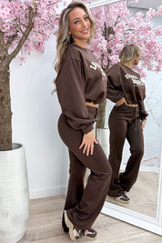 Cropped LA comfy co-ord - Bruin