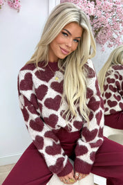In Love with Cozy Trui - Bordeaux