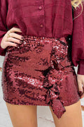 Ruffle party skirt - Bordeaux