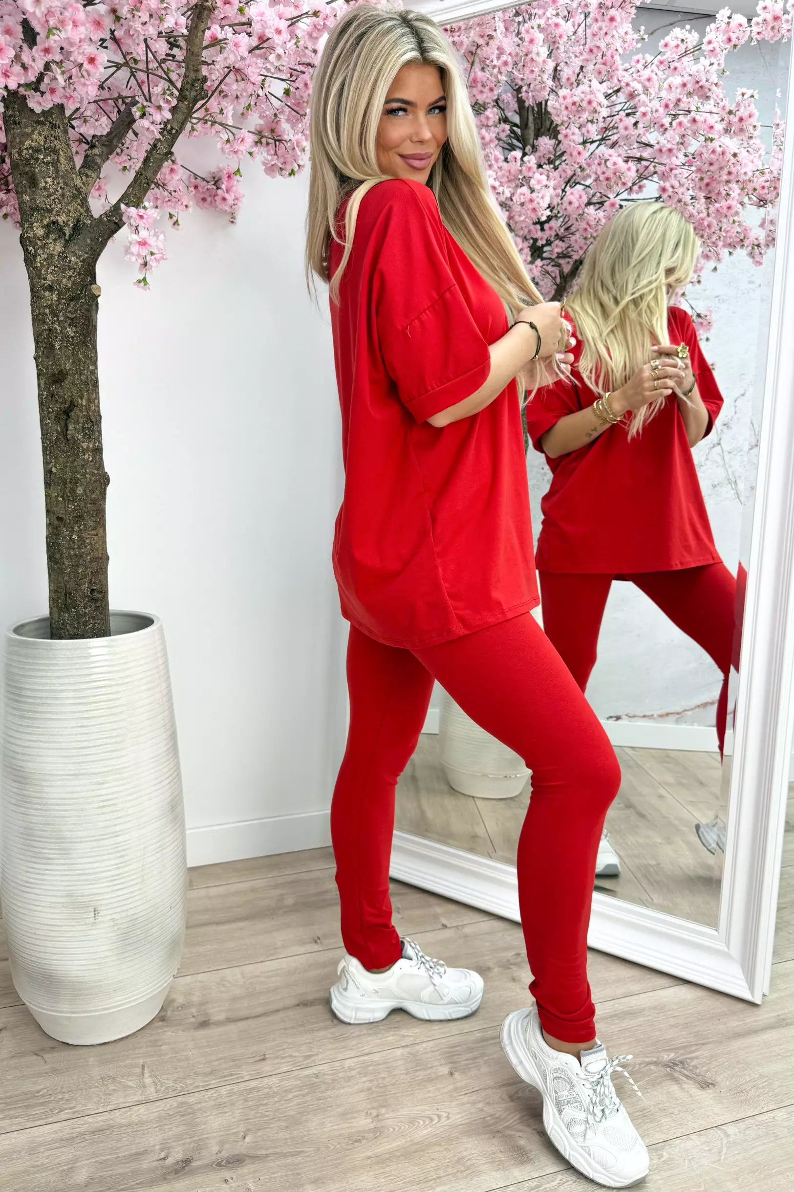 Oh so comfy co-ord - Rood