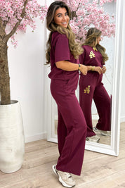 LA comfy co-ord - Bordeaux