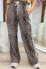 Leopard stripe pants - Taupe