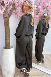 Better together silky co-ord - Bruin