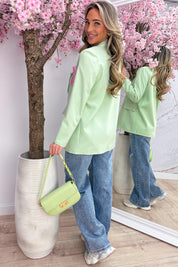 Sparkle pocket blazer - Mint