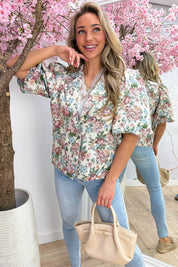 Vintage bloom blazer - Groen