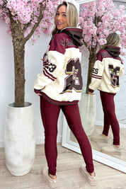 California comfy co-ord - Bordeaux