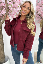 My favorite teddy jacket - Bordeaux