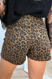 Wild side leopard skort - Bruin