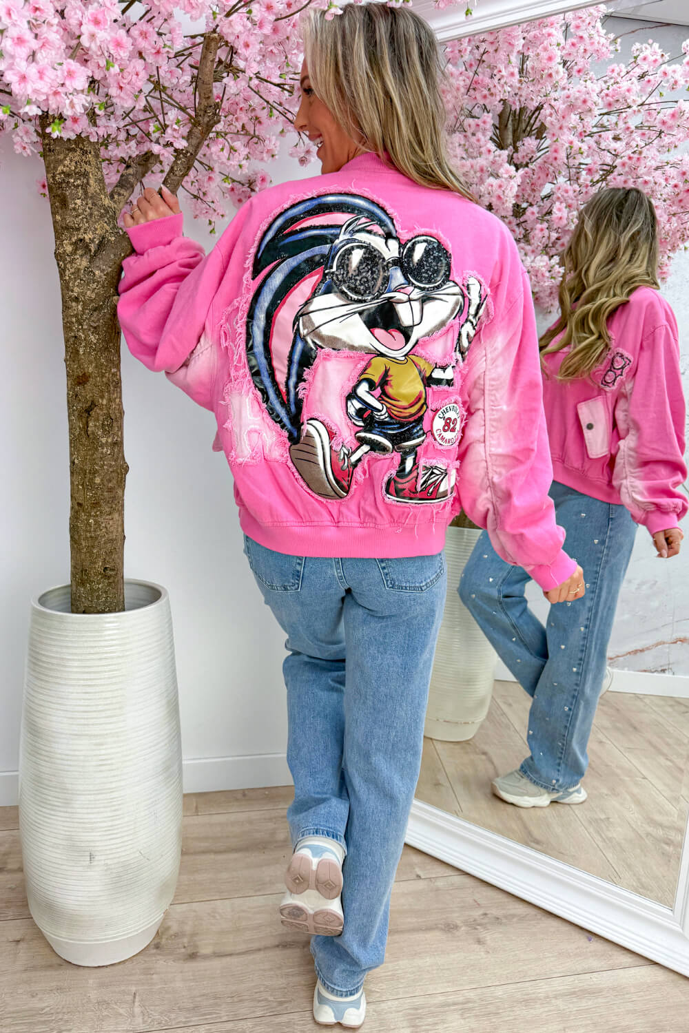 Bunny bomber - Fuchsia