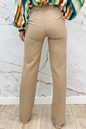 Pantalon à jambe droite 1.0 - Camel
