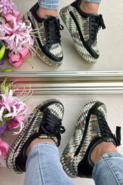Unstoppable diamond sneaker - Zwart