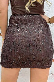 Musthave paillet skirt - Bruin