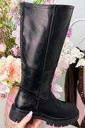Chunky city boots - Zwart