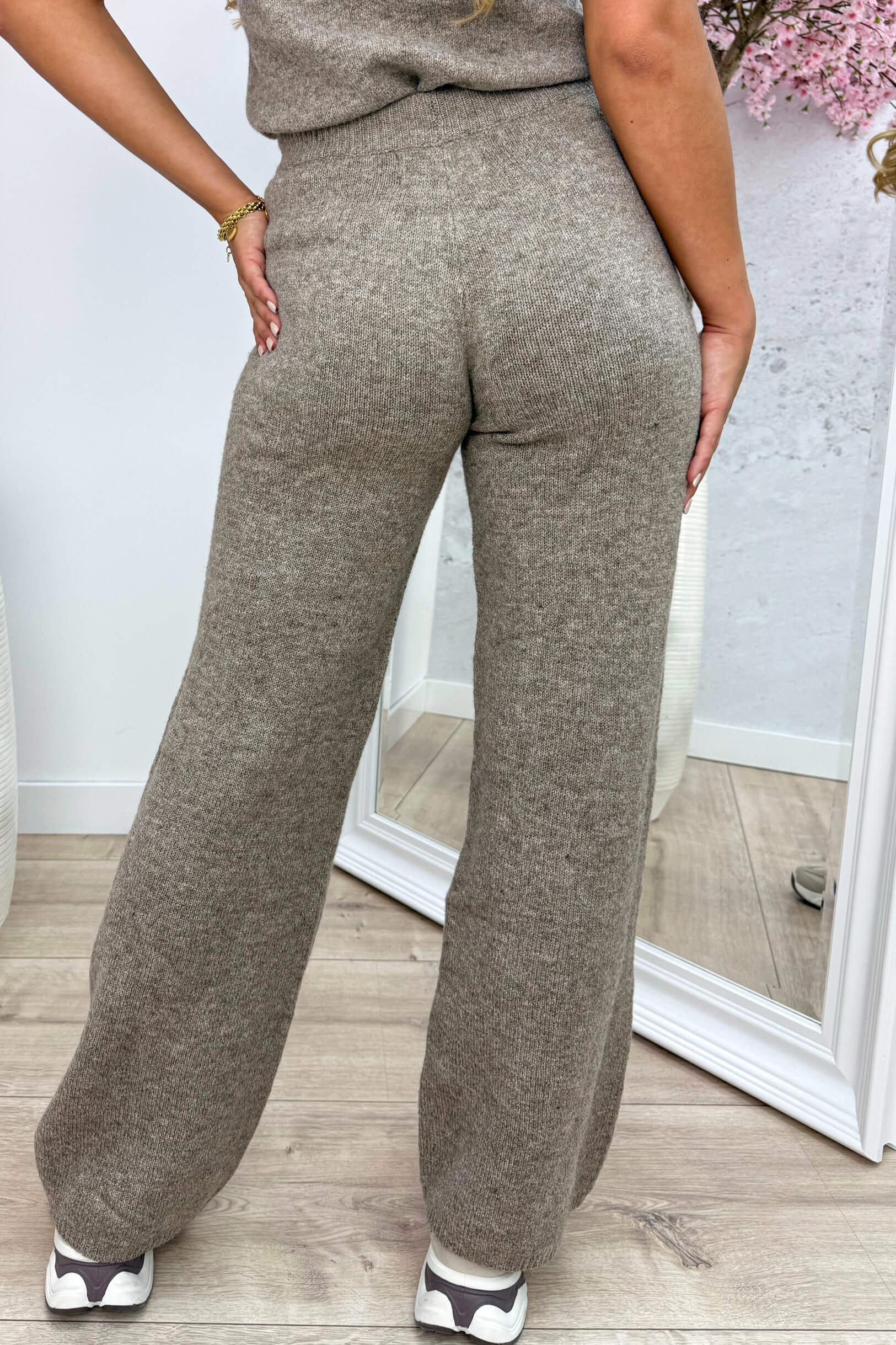 Knitted pants - Taupe
