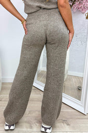Knitted pants - Taupe