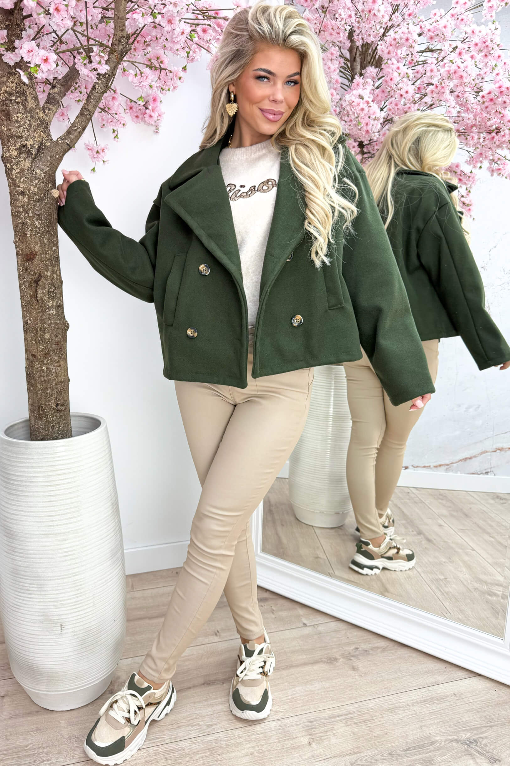 Ready for fall vilt trenchcoat - Army