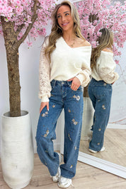 Wrapped in magic trui - Beige