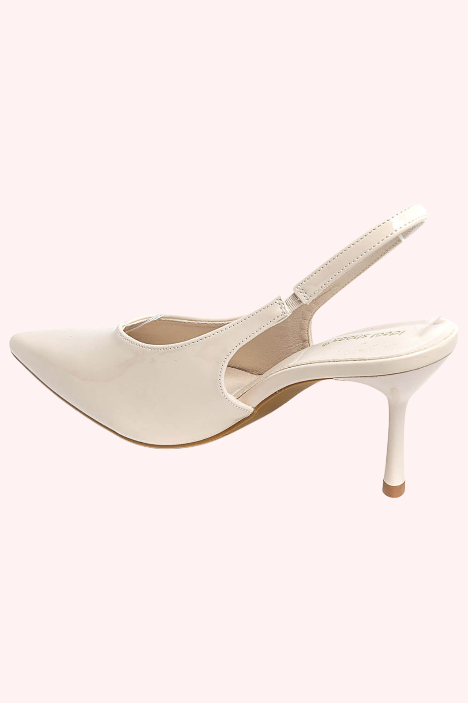 Glänzende Absätze - Beige