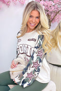 The cool girl club camo sweater - Beige