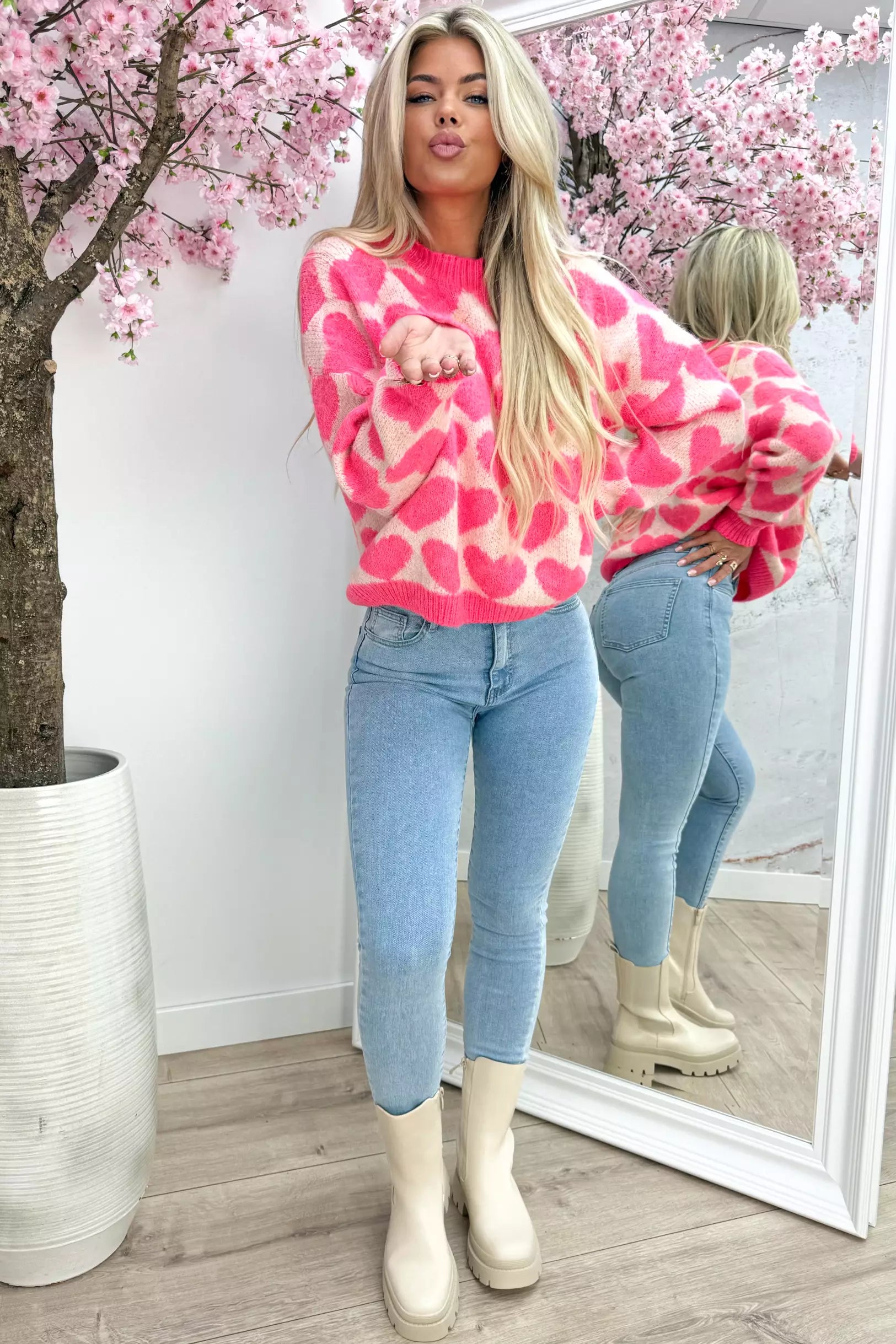 In Love with Cozy Trui - Fuchsia