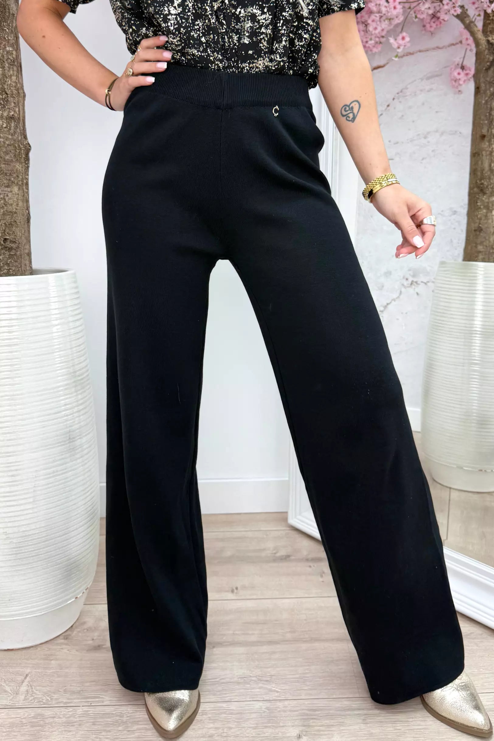 C comfy flair pants - Zwart
