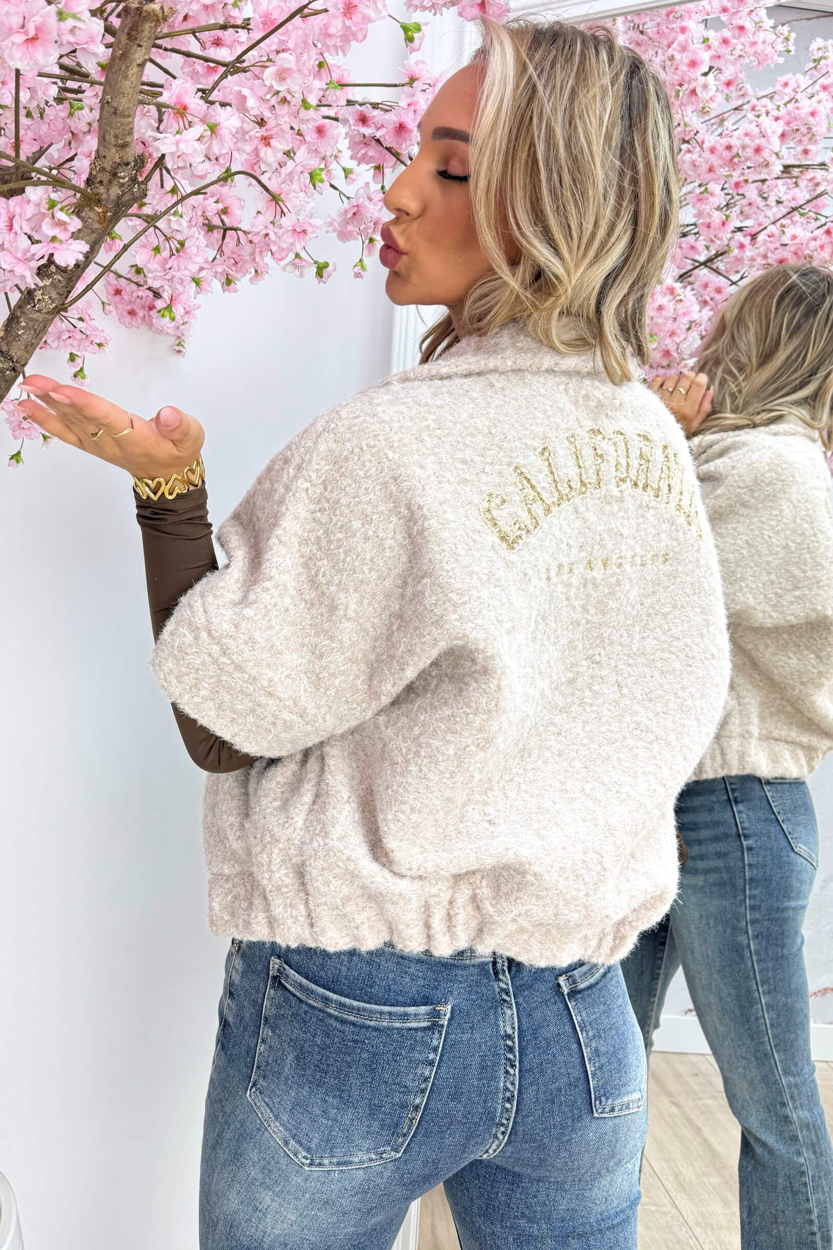 California paillet gilet - Beige