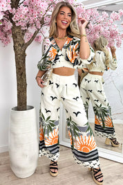 Island beach co-ord - Beige