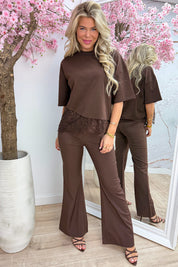 A little lace T-shirt - Bruin