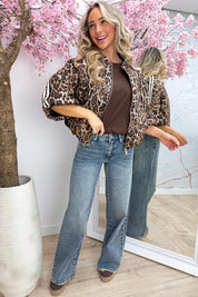 Puffy wild spots bomber - Camel