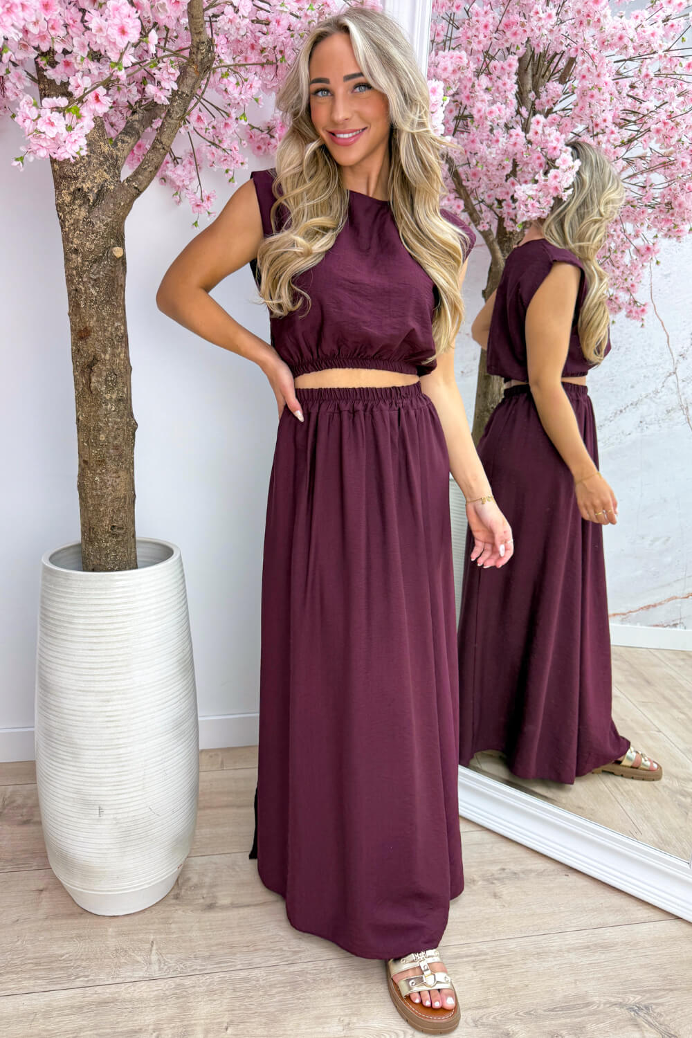 Costa co-ord - Berry purple