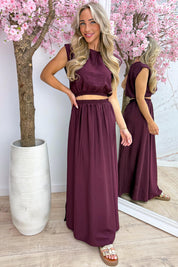 Costa co-ord - Berry purple