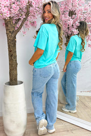 Sparkle pocket T-shirt - Mint