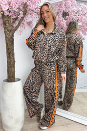 Leopard stripe vest - Oranje