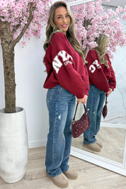 NYC sweater - Bordeaux