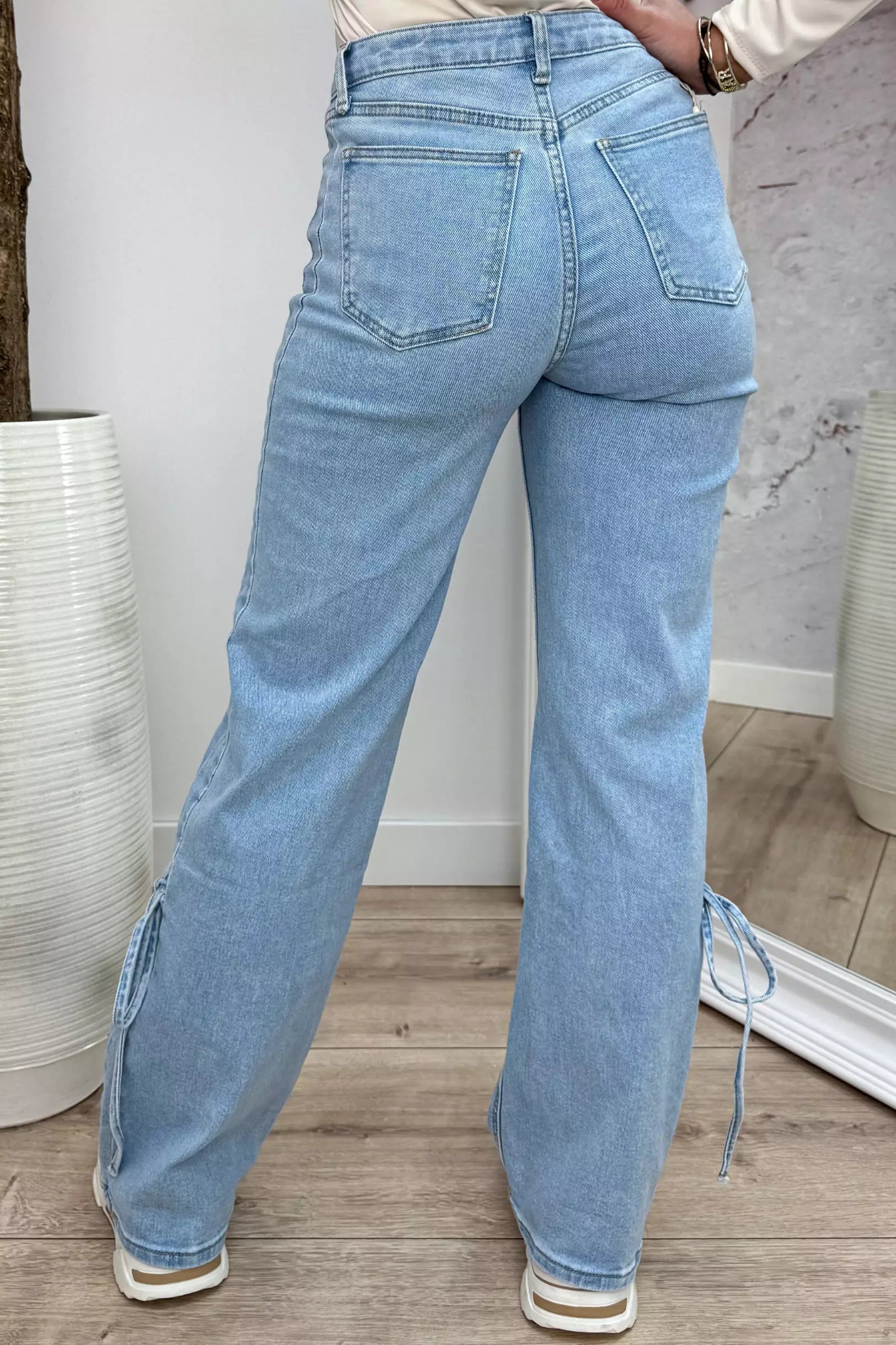 Wide leg bow jeans RD3056 - Jeans blue