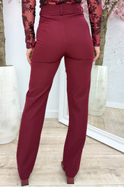 Straight leg pantalon - Bordeaux