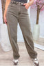 Fold me twice straight leg jeans - Dk. taupe