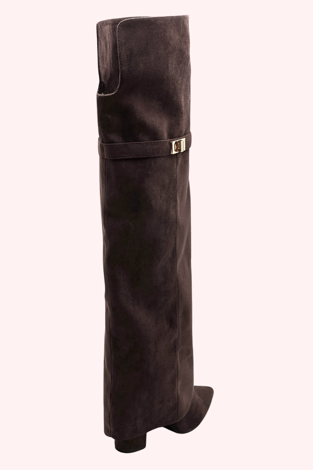 Suede high heels - Bruin