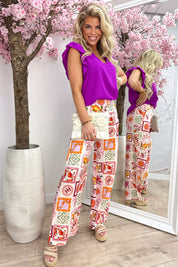 Flirty Fiesta Top - lila