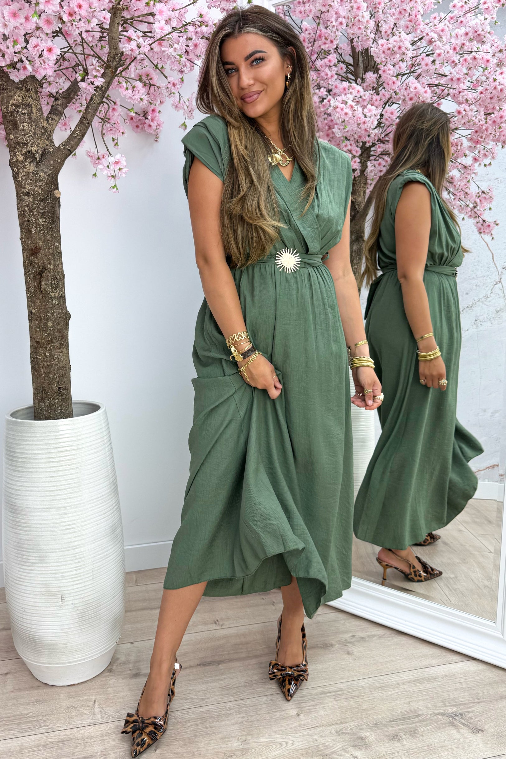 Robe au lever du soleil dorée - armée