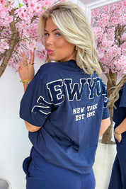 NY teddy T-shirt - Navy
