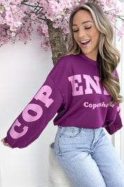 Copenhagen vibe sweater - Berry purple