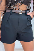 Chic everyday short (Incl. riem) - Zwart