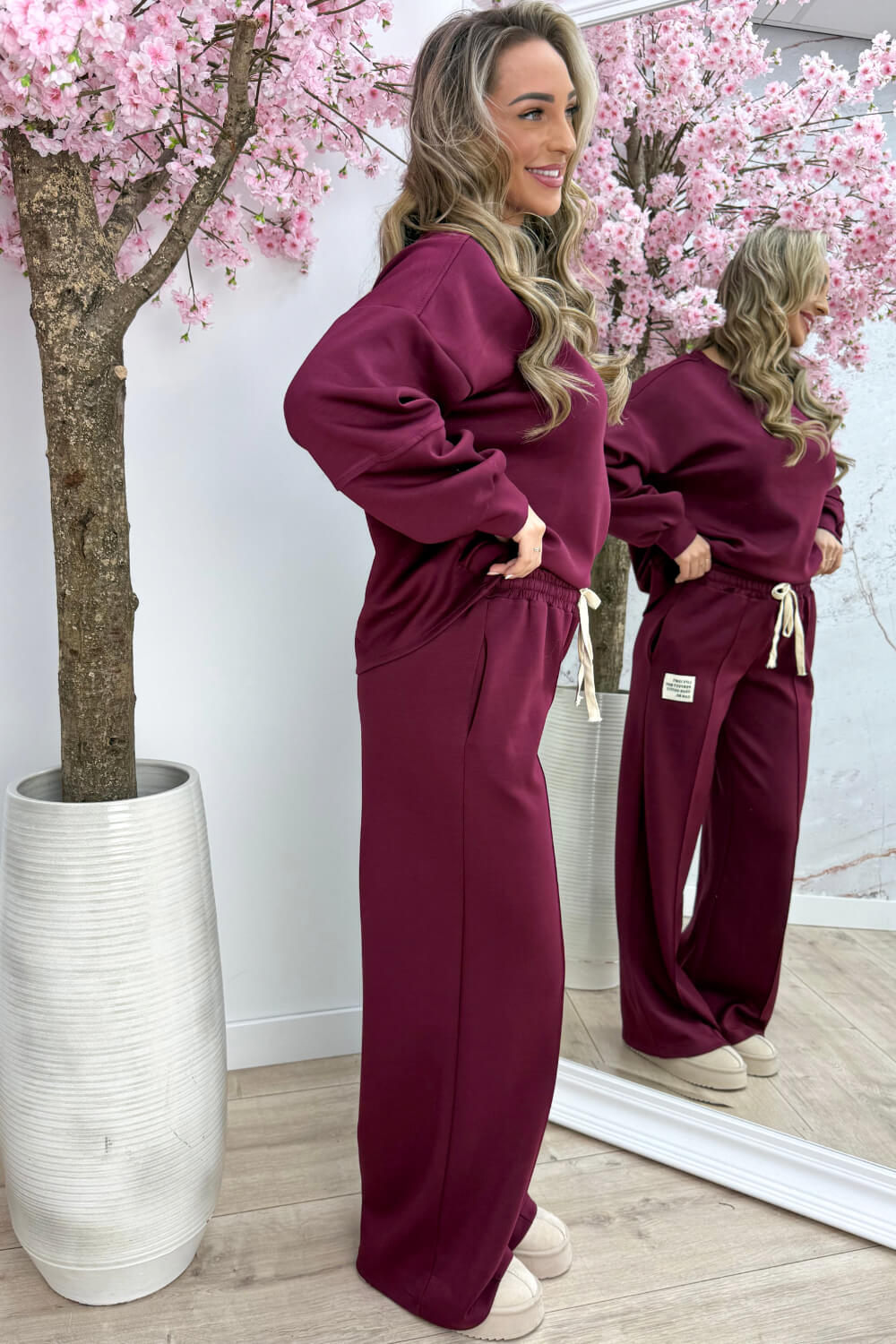 Perfect outfit comfy co-ord - Bordeaux