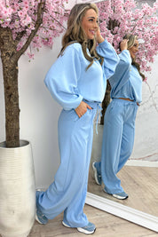 Cropped sweater - Sky blue