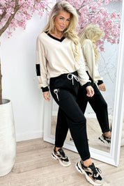 Choice embleem comfy co-ord - Zwart