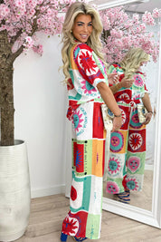 Aloha beach long co-ord - Rood