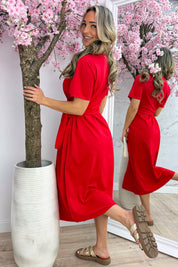Wrap it up dress - Rood